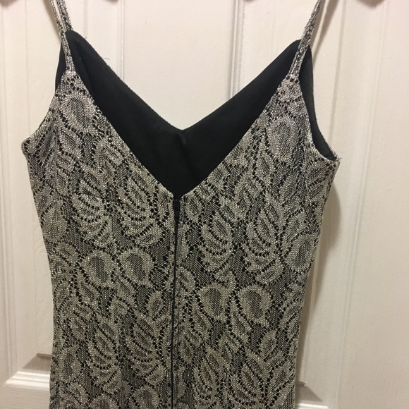 90’s Long Silver Evening Gown - Picture 2 of 4